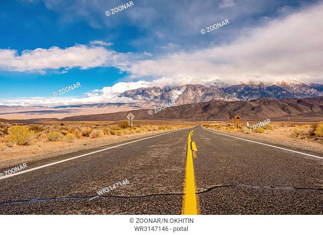 Open highway in California