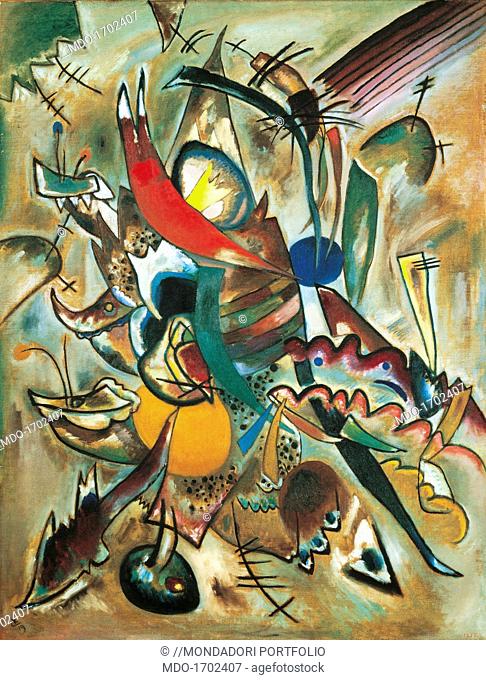 Painting with Spikes - Composition no. 223, by Wassily Kandinsky, 1919, 20th Century, oil on canvas, 126 x 95 cm. Russia, St