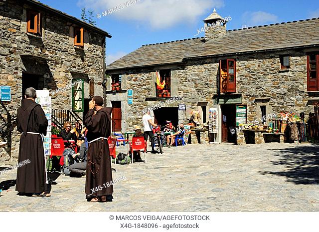 Village of O Cebreiro, pilgrim's entrance to Galicia in the Saint Jame's way