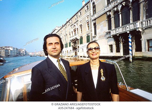Riccardo Muti, Italian conductor, and his wife
