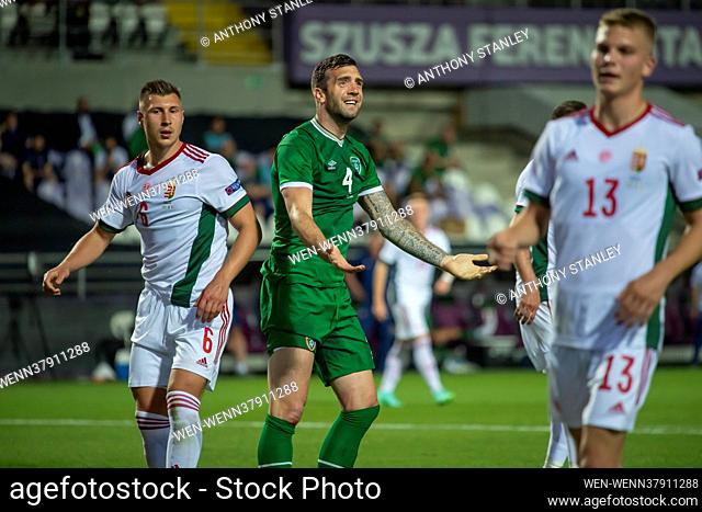 Hungary vs Rep of Ireland International friendly Featuring: Willi Orban, Shane Duffy, Andras Schafer Where: Budapest, Hungary When: 08 Jun 2021 Credit: Anthony...