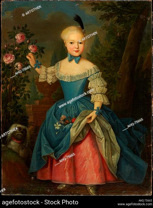 Künstler: Tischbein, Anton, 1720-1784, fraglich Titel: Bildnis der Henriette von Holzhausen (1753-1831), ca. 1758 - 1759 Technik: Öl auf Leinwand Maße: 107