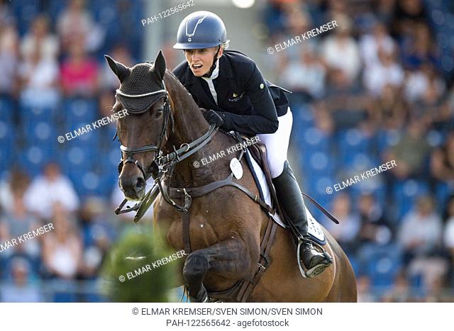 Anna SIEMER, GER, at FRH Butts Avondale, Action, Partial Jumping for the SAP CUP, Versatility, on 19.07.2019, World Equestrian Festival
