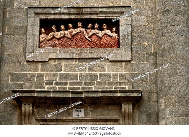 Spain, Galicia, Santiago de Compostella, listed as World Heritage by UNESCO, Church of Las Animas