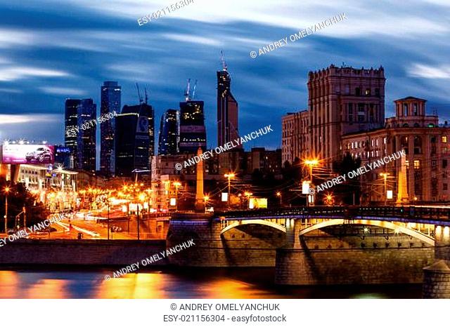 MOSCOW, RUSSIA - SEPTEMBER 9: Moscow City on September 9, 2012