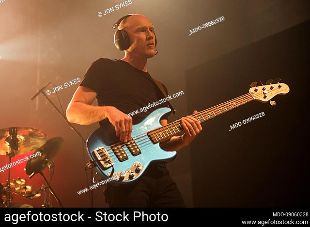 The progressive rock band The Pineapple Thief performs live on the stage of the Live Music CLub in Trezzo. Trezzo D'Adda (Italy), February 23, 2022