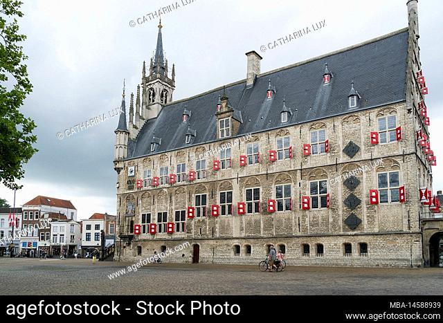 Netherlands, Gouda, city hall, Het Oude Stadhus, Flemish Gothic style