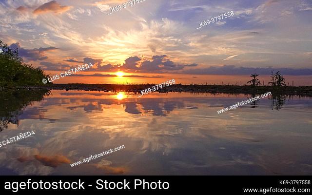 Sunset at The Everglades. Florida. USA