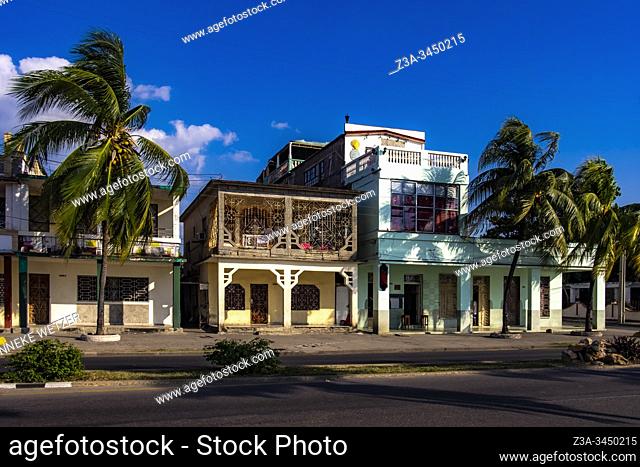 Typical architecture of the Paseo el Prado, Cienfuegos, Republic of Cuba, Caribbean, Central America