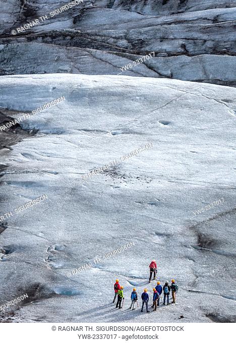 Svinafellsjokull is an outlet glacier of the Vatnajokull Ice Cap located in Eastern, Iceland