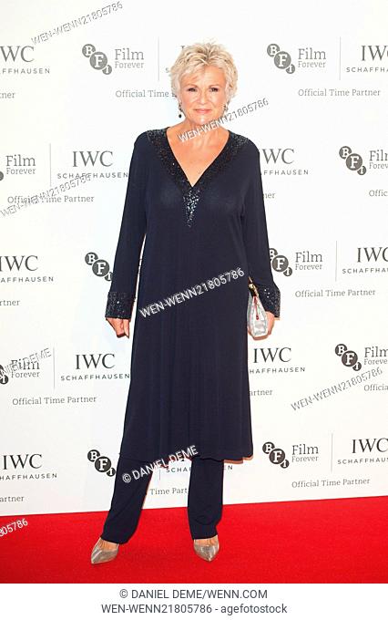 IWC Schaffhausen and BFI London Film Festival - private dinner held at the Battersea Evolution - Arrivals. Featuring: Julie Walters Where: London