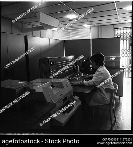 ***APRIL 3, 1967 FILE PHOTO***Computer Minsk 22 of Russia (G.K. Ordzhonikidze computing machines plant Minsk) in ICT company PVT Brno in the South Moravian...