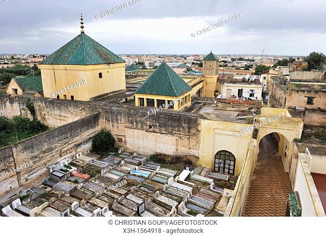 cemetery adjoining Moulay Ismail Mausoleum, Meknes, Morocco, North Africa