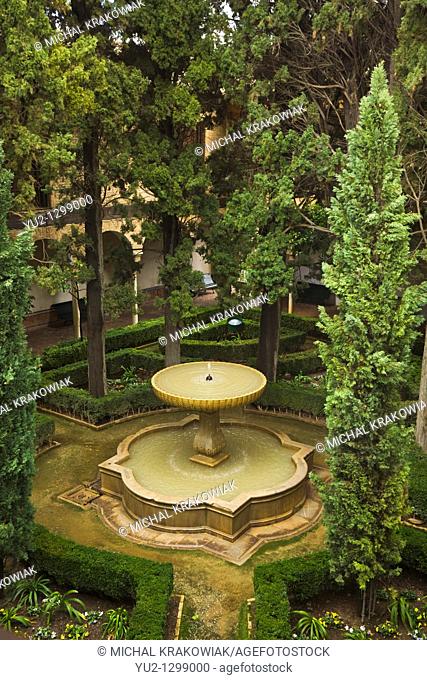Fountain in Alhambra Granada, Spain
