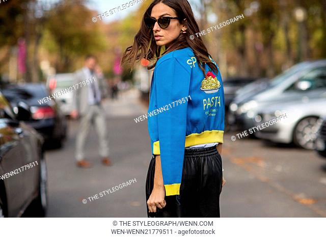 Paris Fashion Week - Spring/Summer 2015 - Streetstyle Featuring: Erika Boldrin Where: Paris, France When: 29 Sep 2014 Credit: The Styleograph/WENN.com