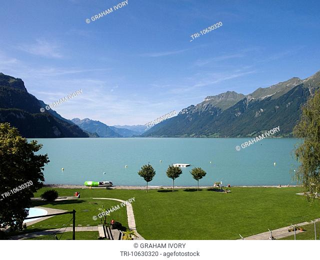 Lake Brienz, Bernese Oberland, from the eastern shore looking west