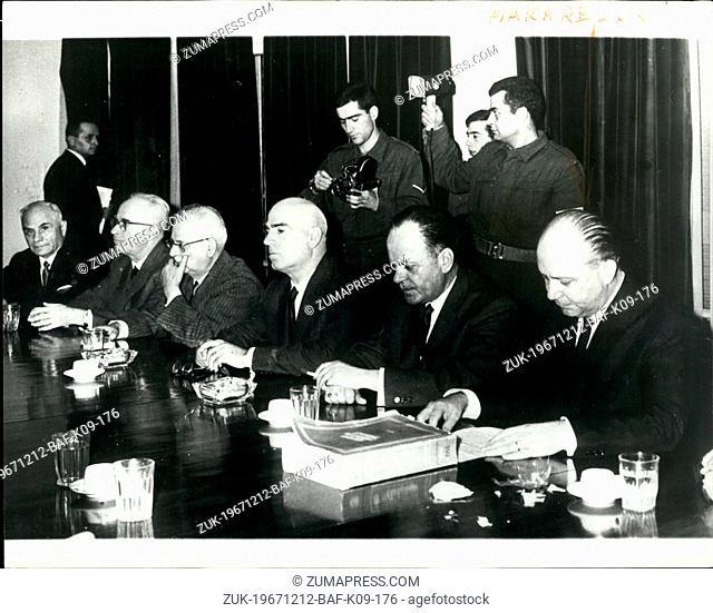 Dec. 12, 1967 - The Greek Junta 'Seeks King Constantine's return to Greece': The Greek military Junta believed to be making desperate efforts to persuade King...