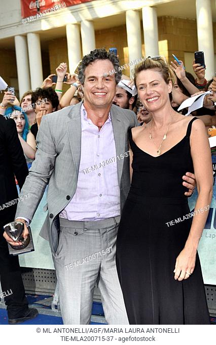 Mark Ruffalo and his wife Sunrise Coigney . 45 Giffoni International Film Festival, Giffoni, Italy. 18/07/2015