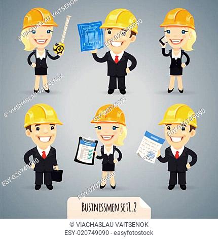 Businessmen Cartoon Characters Set1.2