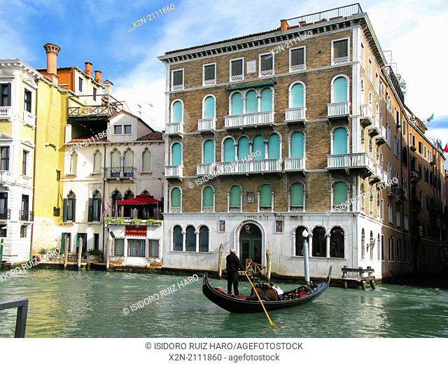 Gondola. Venice. Veneto. Italy