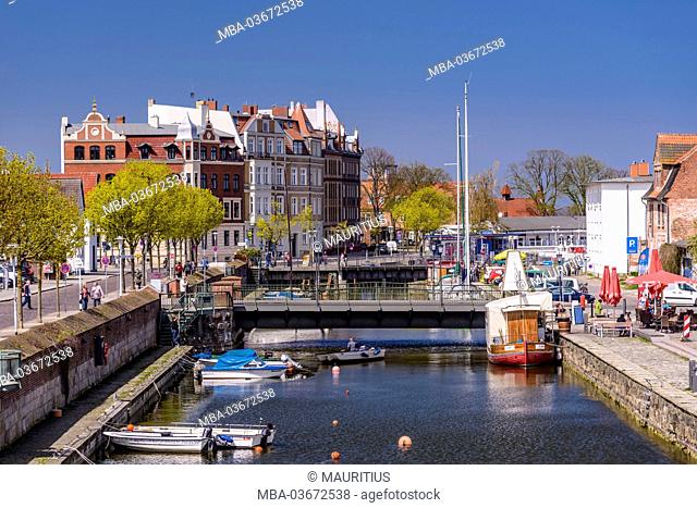 Germany, Mecklenburg-Western Pomerania, the Baltic Sea, Stralsund, old town, UNESCO world heritage, harbour area, Fährkanal