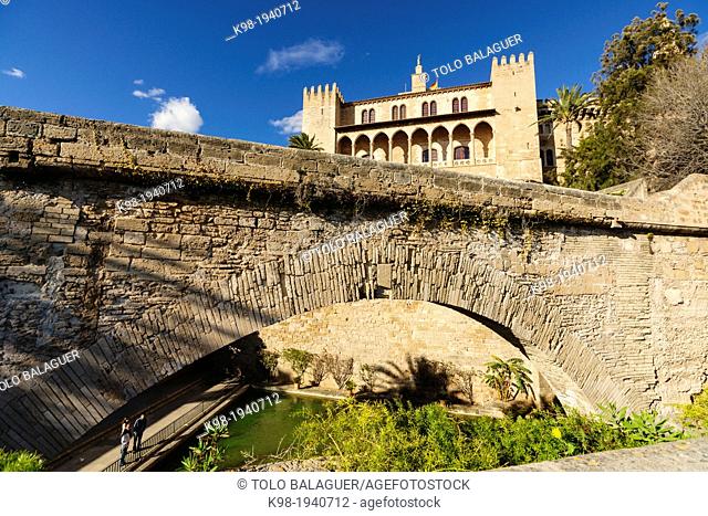 Almudaina Royal Palace, XIII-XXI centuries. Palma.Mallorca. Balearic Islands. Spain