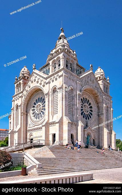Monument Temple of Santa Luzia, dedicated to the Sacred Heart of Jesus in Viana do Castelo, Portugal