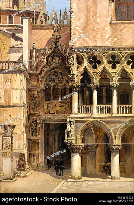 Brandeis Antonietta - Porta Della Carta Doge's Palace Venice 1 - Czech Republic and Slovakia School - 19th Century
