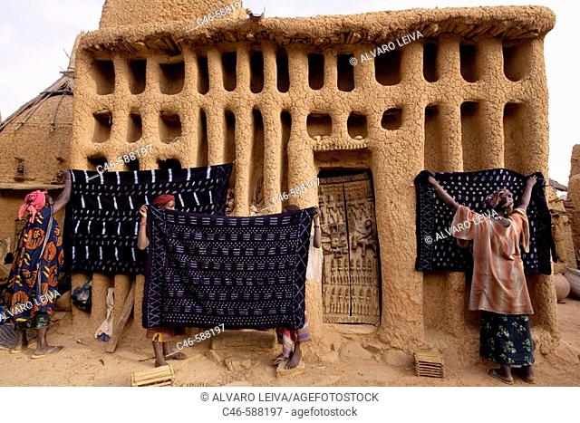 Clay architecture. Dogon Country, Mali, Africa