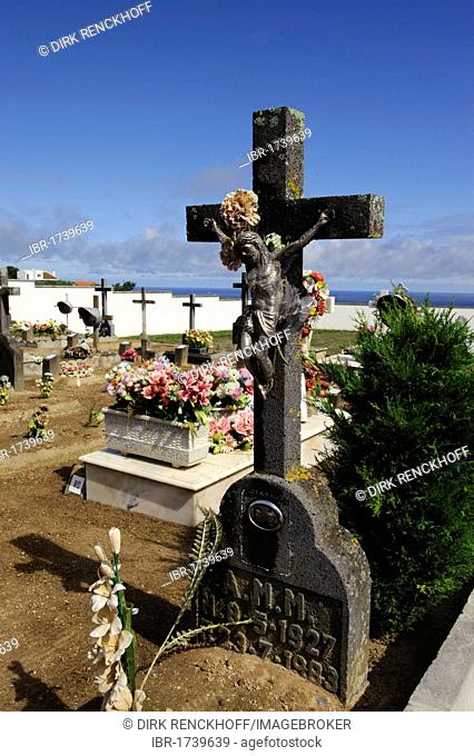 Cemetery in Pilar as Bretanha on the island of Sao Miguel, Azores, Portugal