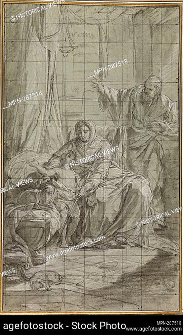Author: Nicolas Bernard Lpici. The Family of Saint John the Baptist - c. 1771 - Nicolas Bernard Lpici French, 1735-1784. Black and white chalk, with stumping