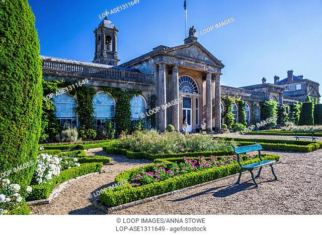 The terrace of Bowood House in Wiltshire