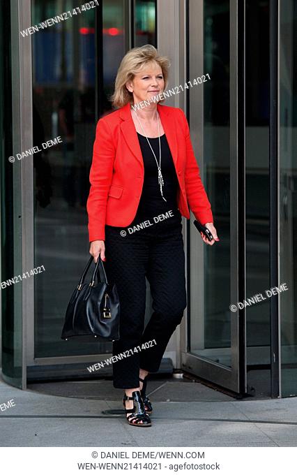 Andrew Marr Show departures at the BBC Television Centre. Featuring: Anna Soubry Where: London, United Kingdom When: 01 Jun 2014 Credit: Daniel Deme/WENN