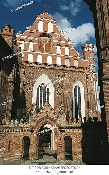 Bernardine Church and St. Anne Church. Vilnius. Lithuania