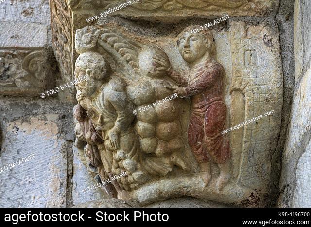 north door, basilica Saint-Just de Valcabrère, 12th century, Comminges, French Republic, Europe