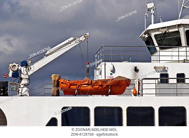 Rettungsboot, Kreuzfahrtschiff, Istanbul, Türkei Lifeboat, cruise ship, Istanbul, Turkey