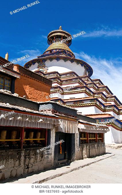 The Kumbum, Gyantse Monastery, Gyantse, Tibet, Asia