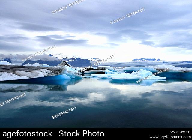 glacial lake, iceberg, j”kulsarl¢n