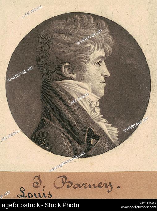 Louis Barney, 1804. Creator: Charles Balthazar Julien Févret de Saint-Mémin