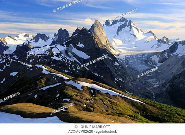 Howser Spire and Vowell Glacier in the Bugaboos, British Columbia, Canada