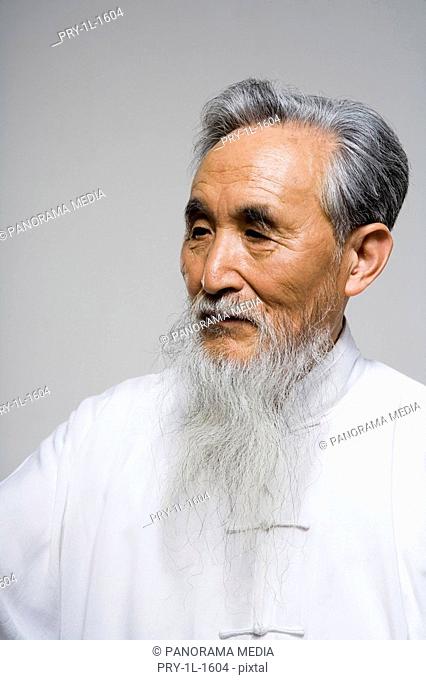 an old man doing Taiji