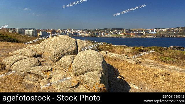 Cityview from Hercules Tower Lighthouse, La Coruña, Spain, Europe