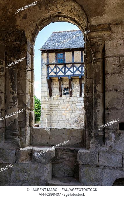 The Prior House from the Chapel of the Church at Saint Cosme Priory also called Home of Ronsard, La Riche, Tours District, Indre-et-Loire Department