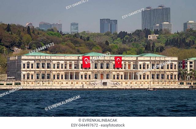 Ciragan Palace in Ortakoy, Istanbul City, Turkey