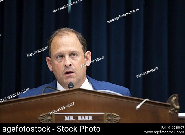 United States Representative Andy Barr (Republican of Kentucky) at a hearing entitled: €œThe Annual Testimony of the Secretary of the Treasury on the State of...