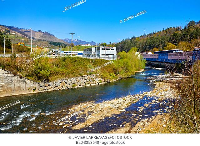Deva River, Elgoibar, Gipuzkoa, Basque Country, Spain