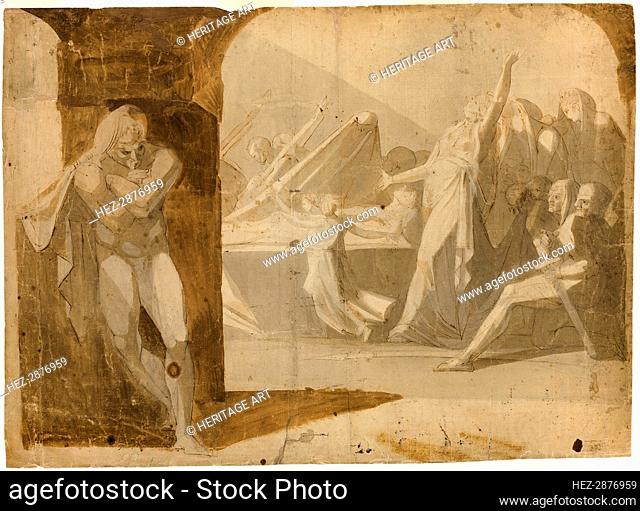 The Duke of Gloucester Lying in Wait for Lady Anne at the Funeral Procession of Her.., 1760/67. Creator: Henry Fuseli