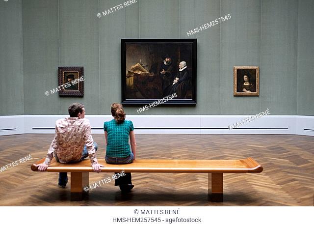 Germany, Berlin, Kulturforum, Gemäldegalerie Art Museum, room X, the Mennonite Preacher Anslo and his wife by the painter Rembrandt