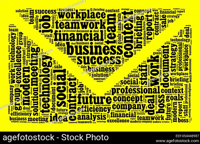 Business word cloud text concept