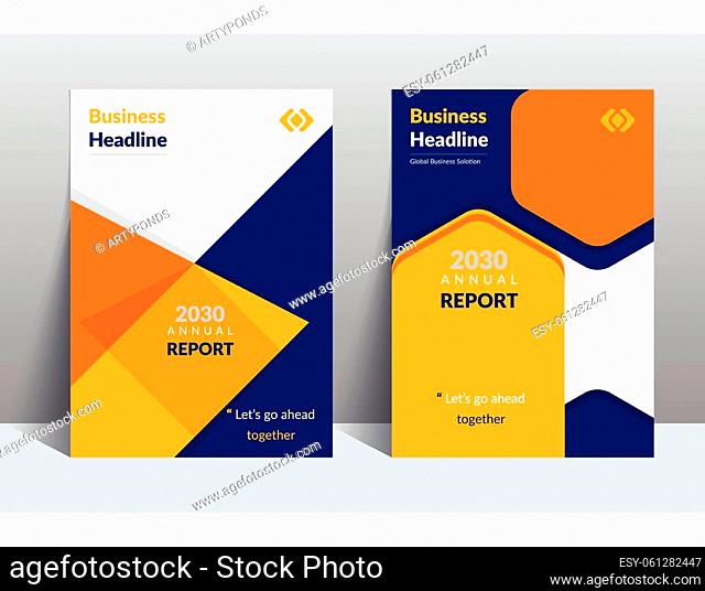 Clean and modern Annual Catalog Cover Design Template adept to Multipurpose Project Such as Brochure, corporate Flyer, Poster, Proposal cover, case studies